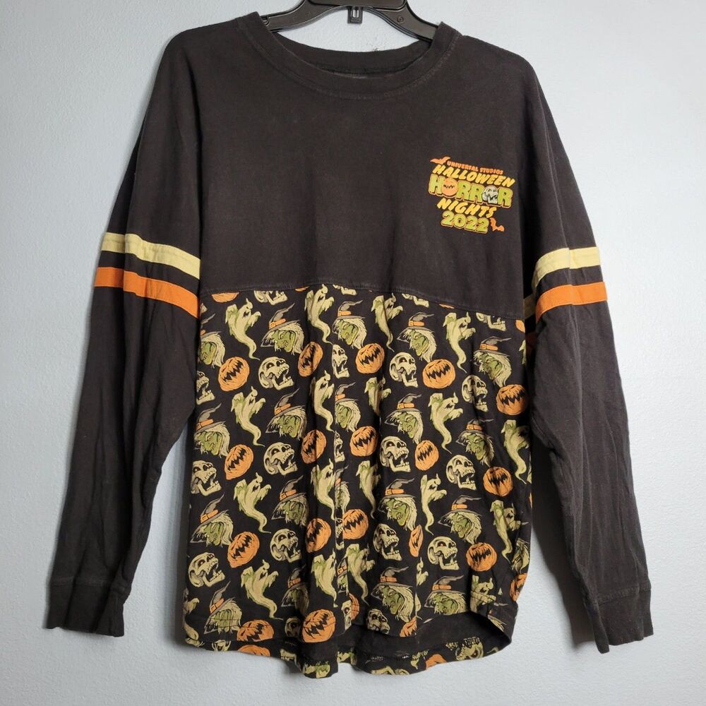 Universal Studios Halloween Horror Nights 2022 HHN Spirit Jersey M Ghosts Pumpki